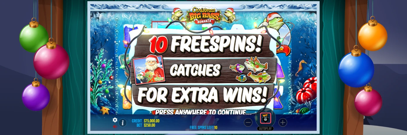Christmas Big Bass Bonanza Free Spins.