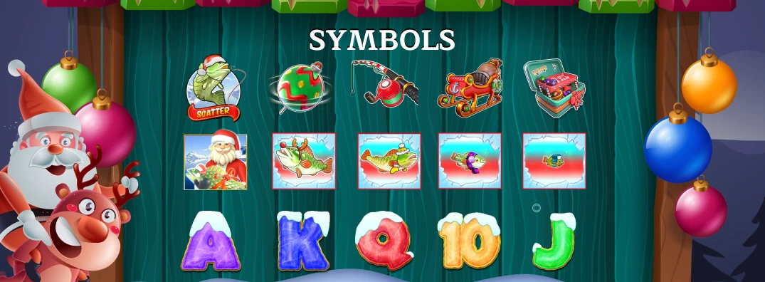 Christmas Big Bass Bonanza Symbols.