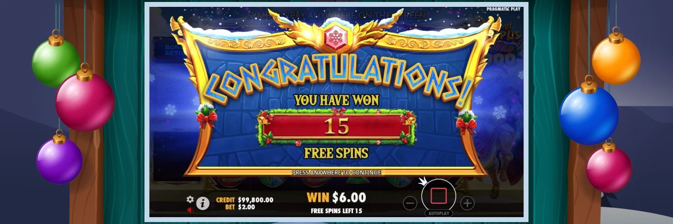 Gates of Olympus Xmas 1000 Free Spins Winning.